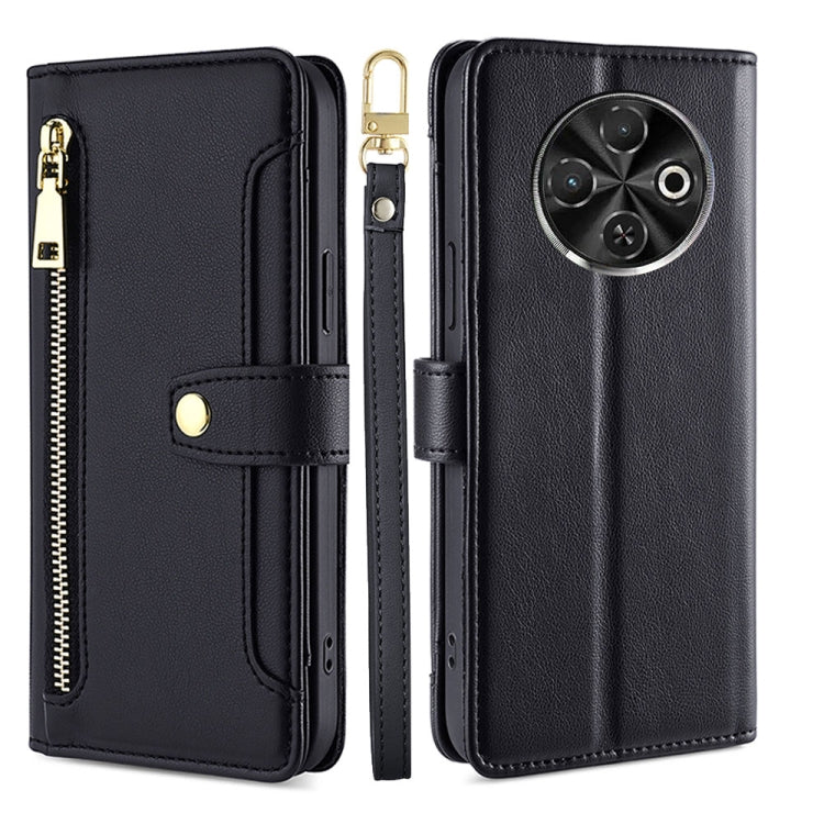 Sheep Texture Cross-body Zipper Wallet Leather Phone Case, For Tecno Pova Curve 2 5G, For Tecno Camon 50 Pro 4G, For Tecno Camon 50 4G, For Tecno Pova Slim 5G / Spark Slim 4G, For Tecno Pova 7 Pro, For Tecno Pova 7 5G, For Tecno Pop 10 4G              ...