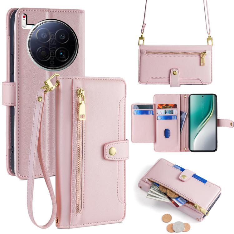 Sheep Texture Cross-body Zipper Wallet Leather Phone Case, For Tecno Pova Curve 2 5G, For Tecno Camon 50 Pro 4G, For Tecno Camon 50 4G, For Tecno Pova Slim 5G / Spark Slim 4G, For Tecno Pova 7 Pro, For Tecno Pova 7 5G, For Tecno Pop 10 4G              ...