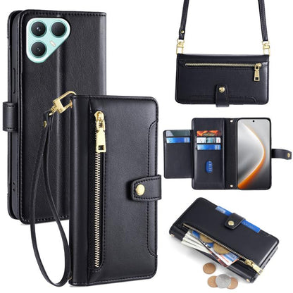 Sheep Texture Cross-body Zipper Wallet Leather Phone Case, For Tecno Pova Curve 2 5G, For Tecno Camon 50 Pro 4G, For Tecno Camon 50 4G, For Tecno Pova Slim 5G / Spark Slim 4G, For Tecno Pova 7 Pro, For Tecno Pova 7 5G, For Tecno Pop 10 4G              ...