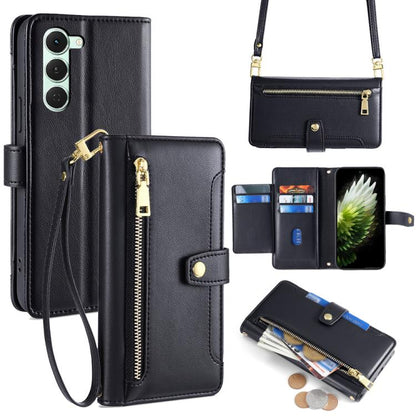Sheep Texture Cross-body Zipper Wallet Leather Phone Case, For Tecno Pova Curve 2 5G, For Tecno Camon 50 Pro 4G, For Tecno Camon 50 4G, For Tecno Pova Slim 5G / Spark Slim 4G, For Tecno Pova 7 Pro, For Tecno Pova 7 5G, For Tecno Pop 10 4G              ...