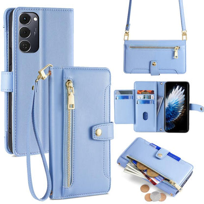 Sheep Texture Cross-body Zipper Wallet Leather Phone Case, For Tecno Pova Curve 2 5G, For Tecno Camon 50 Pro 4G, For Tecno Camon 50 4G, For Tecno Pova Slim 5G / Spark Slim 4G, For Tecno Pova 7 Pro, For Tecno Pova 7 5G, For Tecno Pop 10 4G              ...