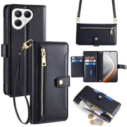 Sheep Texture Cross-body Zipper Wallet Leather Phone Case, For Tecno Pova Curve 2 5G, For Tecno Camon 50 Pro 4G, For Tecno Camon 50 4G, For Tecno Pova Slim 5G / Spark Slim 4G, For Tecno Pova 7 Pro, For Tecno Pova 7 5G, For Tecno Pop 10 4G              ...