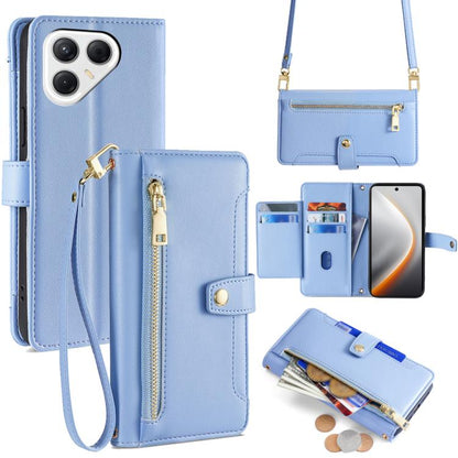 Sheep Texture Cross-body Zipper Wallet Leather Phone Case, For Tecno Pova Curve 2 5G, For Tecno Camon 50 Pro 4G, For Tecno Camon 50 4G, For Tecno Pova Slim 5G / Spark Slim 4G, For Tecno Pova 7 Pro, For Tecno Pova 7 5G, For Tecno Pop 10 4G              ...