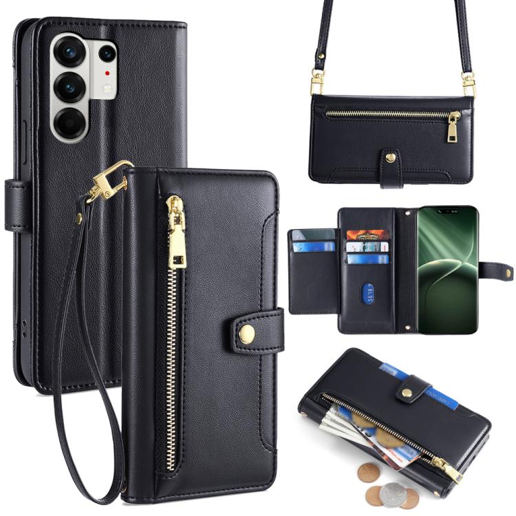 Sheep Texture Cross-body Zipper Wallet Leather Phone Case, For Tecno Pova Curve 2 5G, For Tecno Camon 50 Pro 4G, For Tecno Camon 50 4G, For Tecno Pova Slim 5G / Spark Slim 4G, For Tecno Pova 7 Pro, For Tecno Pova 7 5G, For Tecno Pop 10 4G              ...