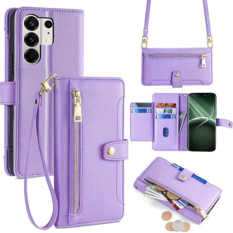Sheep Texture Cross-body Zipper Wallet Leather Phone Case, For Tecno Pova Curve 2 5G, For Tecno Camon 50 Pro 4G, For Tecno Camon 50 4G, For Tecno Pova Slim 5G / Spark Slim 4G, For Tecno Pova 7 Pro, For Tecno Pova 7 5G, For Tecno Pop 10 4G              ...