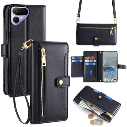 Sheep Texture Cross-body Zipper Wallet Leather Phone Case, For Tecno Pova Curve 2 5G, For Tecno Camon 50 Pro 4G, For Tecno Camon 50 4G, For Tecno Pova Slim 5G / Spark Slim 4G, For Tecno Pova 7 Pro, For Tecno Pova 7 5G, For Tecno Pop 10 4G              ...
