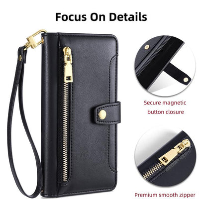 Sheep Texture Cross-body Zipper Wallet Leather Phone Case, For Tecno Pova Curve 2 5G, For Tecno Camon 50 Pro 4G, For Tecno Camon 50 4G, For Tecno Pova Slim 5G / Spark Slim 4G, For Tecno Pova 7 Pro, For Tecno Pova 7 5G, For Tecno Pop 10 4G              ...