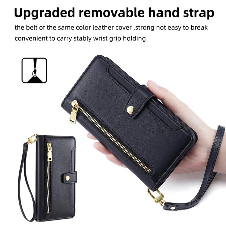 Sheep Texture Cross-body Zipper Wallet Leather Phone Case, For Tecno Pova Curve 2 5G, For Tecno Camon 50 Pro 4G, For Tecno Camon 50 4G, For Tecno Pova Slim 5G / Spark Slim 4G, For Tecno Pova 7 Pro, For Tecno Pova 7 5G, For Tecno Pop 10 4G              ...