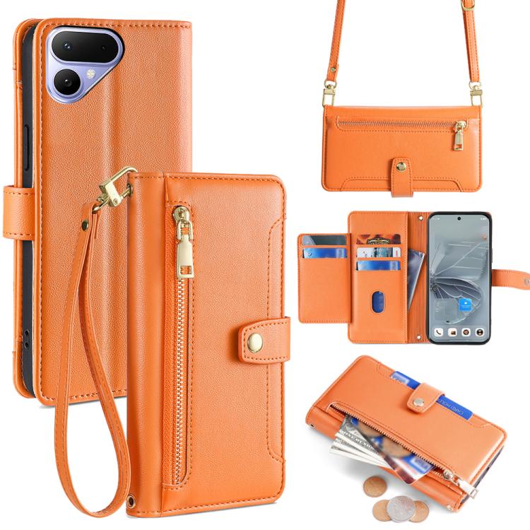 Sheep Texture Cross-body Zipper Wallet Leather Phone Case, For Tecno Pova Curve 2 5G, For Tecno Camon 50 Pro 4G, For Tecno Camon 50 4G, For Tecno Pova Slim 5G / Spark Slim 4G, For Tecno Pova 7 Pro, For Tecno Pova 7 5G, For Tecno Pop 10 4G              ...