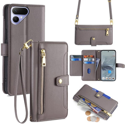 Sheep Texture Cross-body Zipper Wallet Leather Phone Case, For Tecno Pova Curve 2 5G, For Tecno Camon 50 Pro 4G, For Tecno Camon 50 4G, For Tecno Pova Slim 5G / Spark Slim 4G, For Tecno Pova 7 Pro, For Tecno Pova 7 5G, For Tecno Pop 10 4G              ...