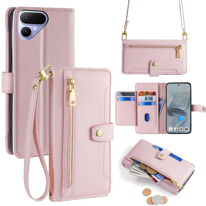 Sheep Texture Cross-body Zipper Wallet Leather Phone Case, For Tecno Pova Curve 2 5G, For Tecno Camon 50 Pro 4G, For Tecno Camon 50 4G, For Tecno Pova Slim 5G / Spark Slim 4G, For Tecno Pova 7 Pro, For Tecno Pova 7 5G, For Tecno Pop 10 4G              ...