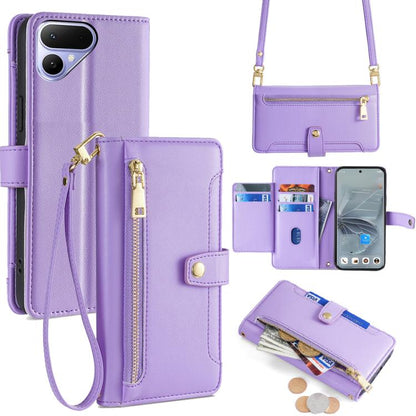 Sheep Texture Cross-body Zipper Wallet Leather Phone Case, For Tecno Pova Curve 2 5G, For Tecno Camon 50 Pro 4G, For Tecno Camon 50 4G, For Tecno Pova Slim 5G / Spark Slim 4G, For Tecno Pova 7 Pro, For Tecno Pova 7 5G, For Tecno Pop 10 4G              ...