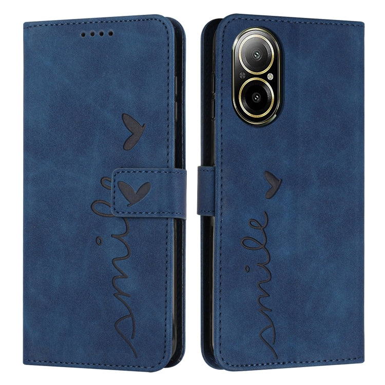 Skin Feel Heart Embossed Leather Phone Case with Long Lanyard, For Realme 12 Pro+, For Realme C67 4G Global, For Realme C65 4G