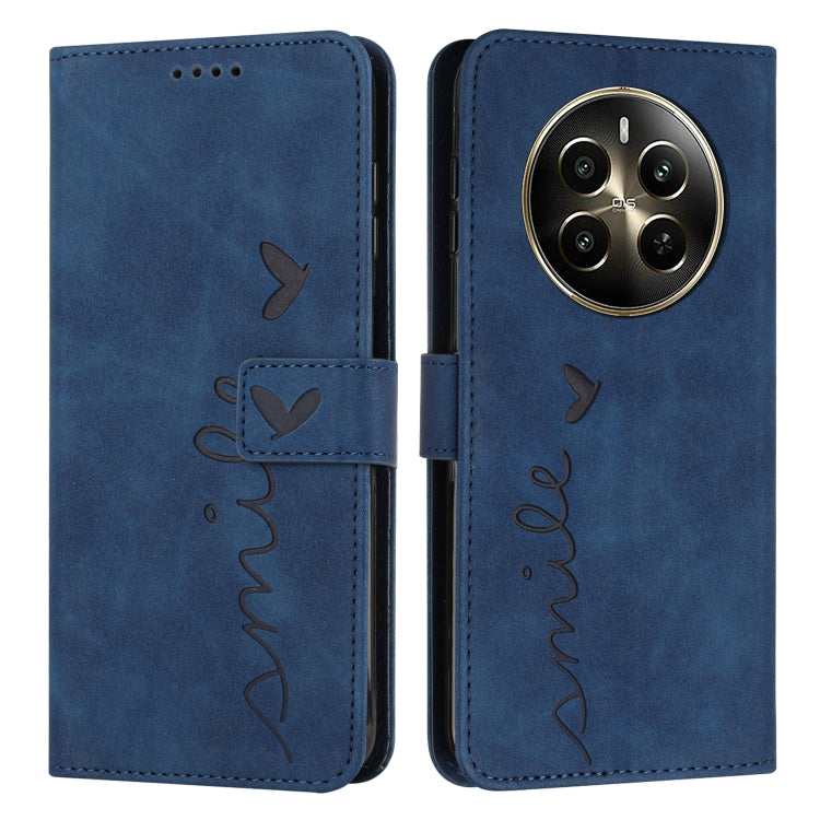 Skin Feel Heart Embossed Leather Phone Case with Long Lanyard, For Realme 16T 5G, For Realme C100/C100i/C100x 4G, For Realme P4 Power 5G, For Realme 16 5G, For Realme 16 Pro+ 5G, For Realme 16 Pro 5G, For Realme C85 5G / 15x 5G India                   ...
