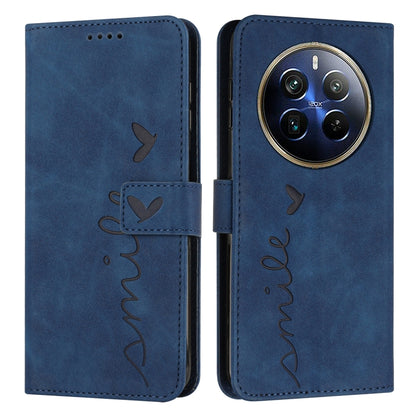 Skin Feel Heart Embossed Leather Phone Case with Long Lanyard, For Realme 12 Pro+, For Realme C67 4G Global, For Realme C65 4G