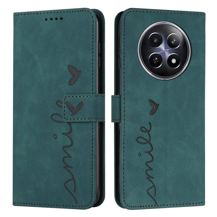 Skin Feel Heart Embossed Leather Phone Case with Long Lanyard, For Realme 16T 5G, For Realme C100/C100i/C100x 4G, For Realme P4 Power 5G, For Realme 16 5G, For Realme 16 Pro+ 5G, For Realme 16 Pro 5G, For Realme C85 5G / 15x 5G India                   ...