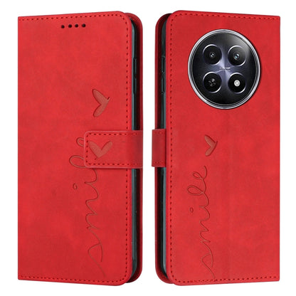 Skin Feel Heart Embossed Leather Phone Case with Long Lanyard, For Realme 16T 5G, For Realme C100/C100i/C100x 4G, For Realme P4 Power 5G, For Realme 16 5G, For Realme 16 Pro+ 5G, For Realme 16 Pro 5G, For Realme C85 5G / 15x 5G India                   ...