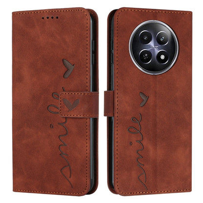 Skin Feel Heart Embossed Leather Phone Case with Long Lanyard, For Realme 16T 5G, For Realme C100/C100i/C100x 4G, For Realme P4 Power 5G, For Realme 16 5G, For Realme 16 Pro+ 5G, For Realme 16 Pro 5G, For Realme C85 5G / 15x 5G India                   ...