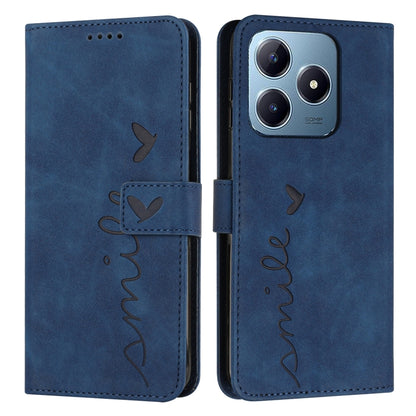 Skin Feel Heart Embossed Leather Phone Case with Long Lanyard, For Realme 16T 5G, For Realme C100/C100i/C100x 4G, For Realme P4 Power 5G, For Realme 16 5G, For Realme 16 Pro+ 5G, For Realme 16 Pro 5G, For Realme C85 5G / 15x 5G India                   ...