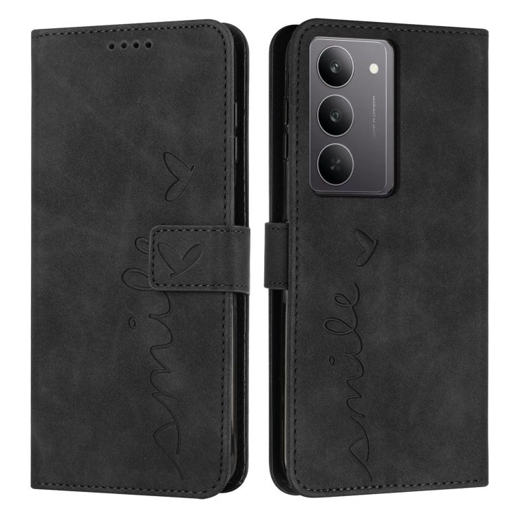 Skin Feel Heart Embossed Leather Phone Case with Long Lanyard, For Realme 16T 5G, For Realme C100/C100i/C100x 4G, For Realme P4 Power 5G, For Realme 16 5G, For Realme 16 Pro+ 5G, For Realme 16 Pro 5G, For Realme C85 5G / 15x 5G India                   ...