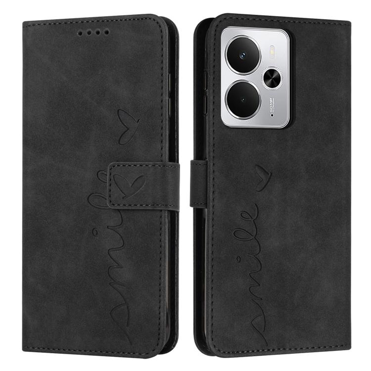 Skin Feel Heart Embossed Leather Phone Case with Long Lanyard, For Realme 16T 5G, For Realme C100/C100i/C100x 4G, For Realme P4 Power 5G, For Realme 16 5G, For Realme 16 Pro+ 5G, For Realme 16 Pro 5G, For Realme C85 5G / 15x 5G India                   ...
