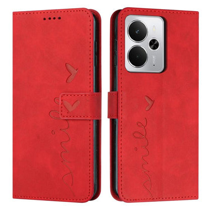 Skin Feel Heart Embossed Leather Phone Case with Long Lanyard, For Realme 16T 5G, For Realme C100/C100i/C100x 4G, For Realme P4 Power 5G, For Realme 16 5G, For Realme 16 Pro+ 5G, For Realme 16 Pro 5G, For Realme C85 5G / 15x 5G India                   ...
