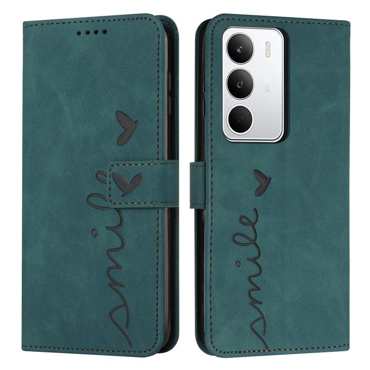Skin Feel Heart Embossed Leather Phone Case with Long Lanyard, For Realme 16T 5G, For Realme C100/C100i/C100x 4G, For Realme P4 Power 5G, For Realme 16 5G, For Realme 16 Pro+ 5G, For Realme 16 Pro 5G, For Realme C85 5G / 15x 5G India                   ...