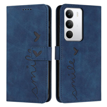 Skin Feel Heart Embossed Leather Phone Case with Long Lanyard, For Realme 16T 5G, For Realme C100/C100i/C100x 4G, For Realme P4 Power 5G, For Realme 16 5G, For Realme 16 Pro+ 5G, For Realme 16 Pro 5G, For Realme C85 5G / 15x 5G India                   ...