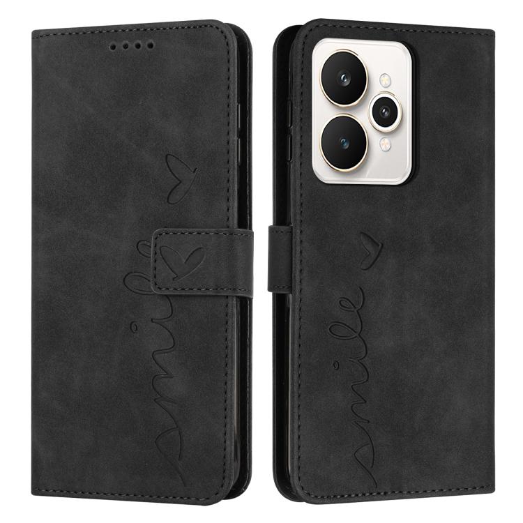 Skin Feel Heart Embossed Leather Phone Case with Long Lanyard, For Realme 16T 5G, For Realme C100/C100i/C100x 4G, For Realme P4 Power 5G, For Realme 16 5G, For Realme 16 Pro+ 5G, For Realme 16 Pro 5G, For Realme C85 5G / 15x 5G India                   ...