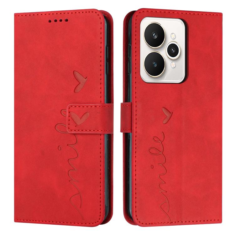 Skin Feel Heart Embossed Leather Phone Case with Long Lanyard, For Realme 16T 5G, For Realme C100/C100i/C100x 4G, For Realme P4 Power 5G, For Realme 16 5G, For Realme 16 Pro+ 5G, For Realme 16 Pro 5G, For Realme C85 5G / 15x 5G India                   ...