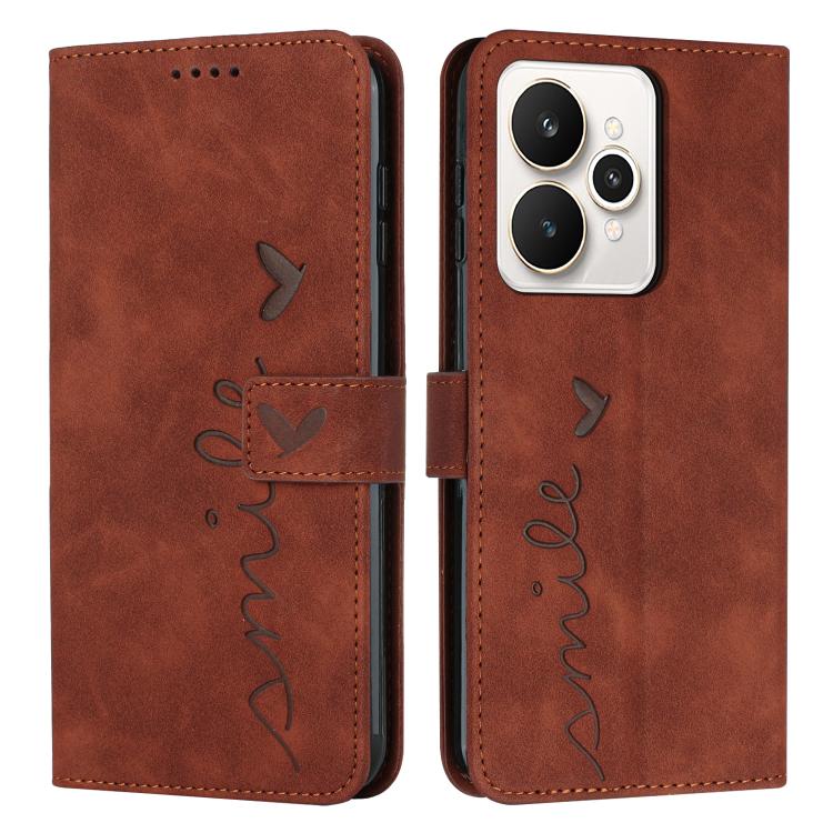 Skin Feel Heart Embossed Leather Phone Case with Long Lanyard, For Realme 16T 5G, For Realme C100/C100i/C100x 4G, For Realme P4 Power 5G, For Realme 16 5G, For Realme 16 Pro+ 5G, For Realme 16 Pro 5G, For Realme C85 5G / 15x 5G India                   ...