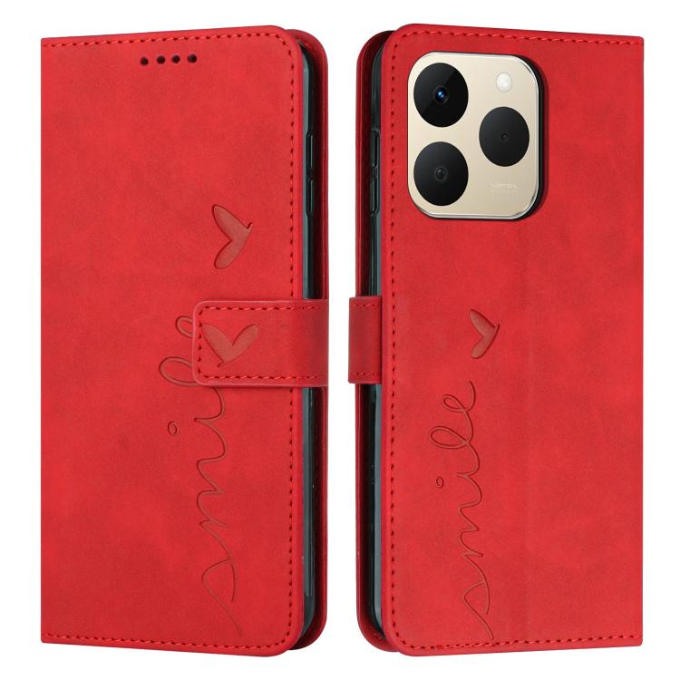 Skin Feel Heart Embossed Leather Phone Case with Long Lanyard, For Realme 16T 5G, For Realme C100/C100i/C100x 4G, For Realme P4 Power 5G, For Realme 16 5G, For Realme 16 Pro+ 5G, For Realme 16 Pro 5G, For Realme C85 5G / 15x 5G India                   ...
