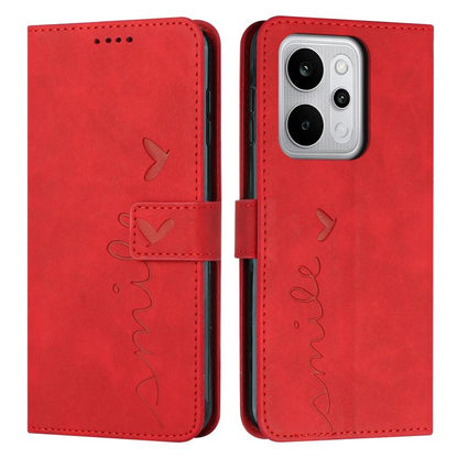 Skin Feel Heart Embossed Leather Phone Case with Long Lanyard, For Realme 16T 5G, For Realme C100/C100i/C100x 4G, For Realme P4 Power 5G, For Realme 16 5G, For Realme 16 Pro+ 5G, For Realme 16 Pro 5G, For Realme C85 5G / 15x 5G India                   ...