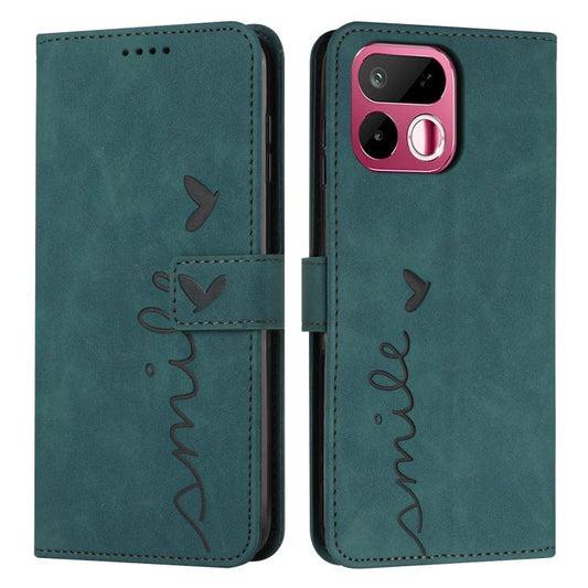 Skin Feel Heart Embossed Leather Phone Case with Long Lanyard, For Realme 16T 5G, For Realme C100/C100i/C100x 4G, For Realme P4 Power 5G, For Realme 16 5G, For Realme 16 Pro+ 5G, For Realme 16 Pro 5G, For Realme C85 5G / 15x 5G India                   ...