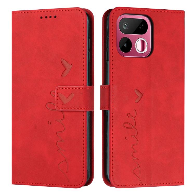 Skin Feel Heart Embossed Leather Phone Case with Long Lanyard, For Realme 16T 5G, For Realme C100/C100i/C100x 4G, For Realme P4 Power 5G, For Realme 16 5G, For Realme 16 Pro+ 5G, For Realme 16 Pro 5G, For Realme C85 5G / 15x 5G India                   ...