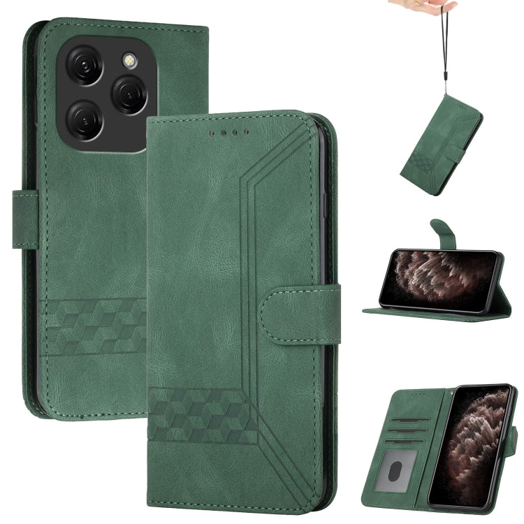 Cubic Skin Feel Flip Leather Phone Case, For Tecno Pova Curve 2 5G, For Tecno Spark Go 3 / Pop 20 4G, For Tecno Spark 50 4G, For Tecno Camon 50 Pro 4G, For Tecno Camon 50 4G, For Tecno Spark Slim, For Tecno Spark 40 4G, For Tecno Pova Curve            ...