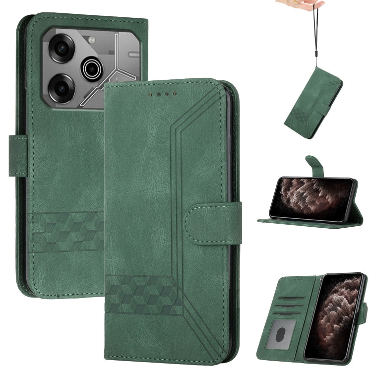 Cubic Skin Feel Flip Leather Phone Case, For Tecno Pova Curve 2 5G, For Tecno Spark Go 3 / Pop 20 4G, For Tecno Spark 50 4G, For Tecno Camon 50 Pro 4G, For Tecno Camon 50 4G, For Tecno Spark Slim, For Tecno Spark 40 4G, For Tecno Pova Curve            ...