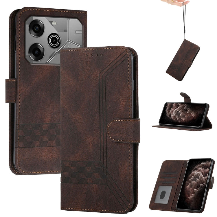 Cubic Skin Feel Flip Leather Phone Case, For Tecno Pova Curve 2 5G, For Tecno Spark Go 3 / Pop 20 4G, For Tecno Spark 50 4G, For Tecno Camon 50 Pro 4G, For Tecno Camon 50 4G, For Tecno Spark Slim, For Tecno Spark 40 4G, For Tecno Pova Curve            ...