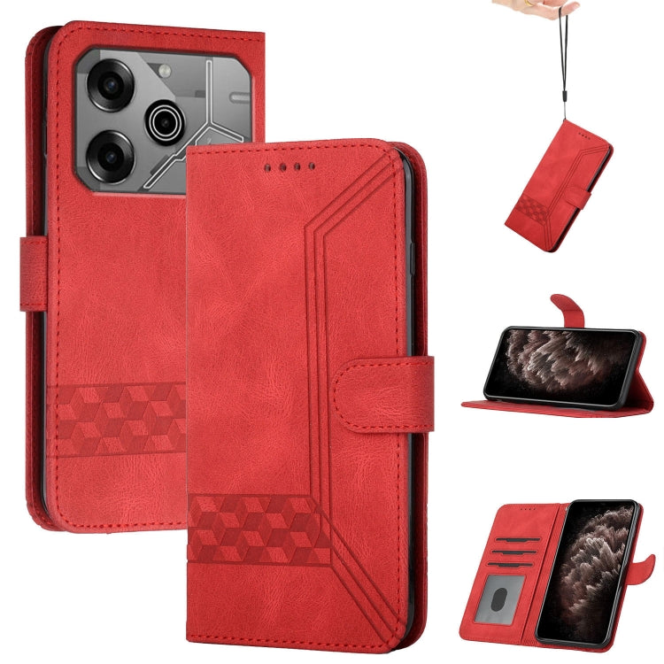 Cubic Skin Feel Flip Leather Phone Case, For Tecno Pova Curve 2 5G, For Tecno Spark Go 3 / Pop 20 4G, For Tecno Spark 50 4G, For Tecno Camon 50 Pro 4G, For Tecno Camon 50 4G, For Tecno Spark Slim, For Tecno Spark 40 4G, For Tecno Pova Curve            ...