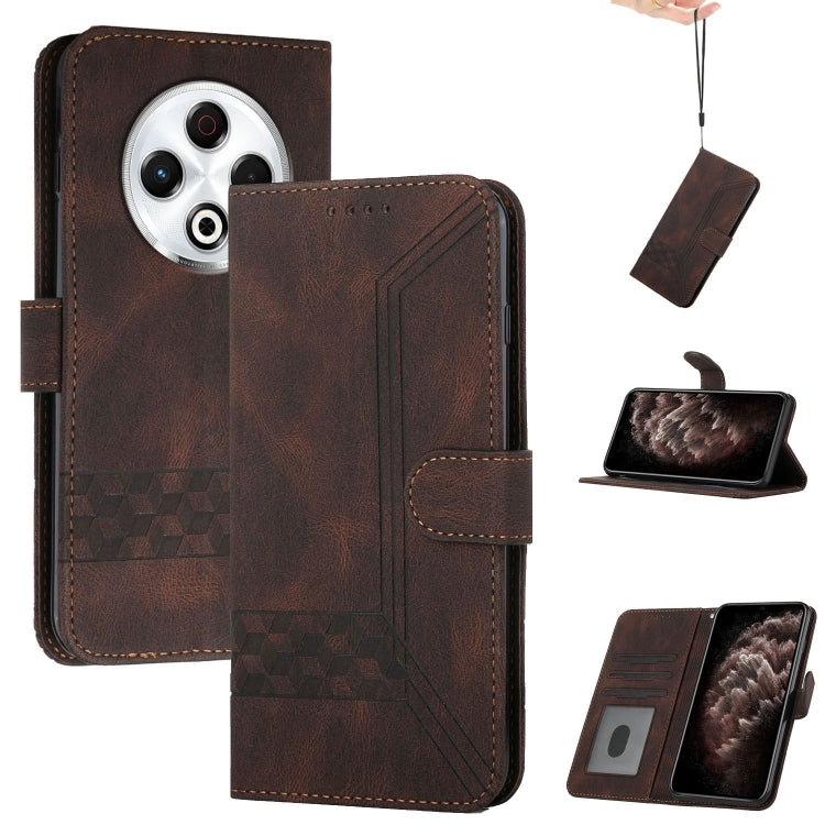 Cubic Skin Feel Flip Leather Phone Case, For Tecno Pova Curve 2 5G, For Tecno Spark Go 3 / Pop 20 4G, For Tecno Spark 50 4G, For Tecno Camon 50 Pro 4G, For Tecno Camon 50 4G, For Tecno Spark Slim, For Tecno Spark 40 4G, For Tecno Pova Curve            ...