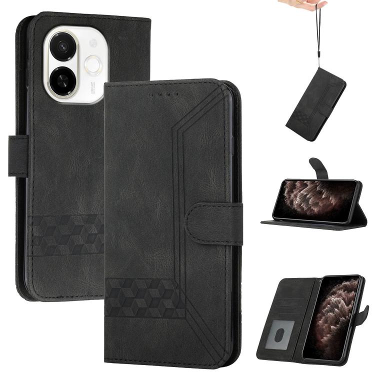Cubic Skin Feel Flip Leather Phone Case, For Tecno Pova Curve 2 5G, For Tecno Spark Go 3 / Pop 20 4G, For Tecno Spark 50 4G, For Tecno Camon 50 Pro 4G, For Tecno Camon 50 4G, For Tecno Spark Slim, For Tecno Spark 40 4G, For Tecno Pova Curve            ...