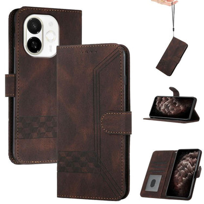 Cubic Skin Feel Flip Leather Phone Case, For Tecno Pova Curve 2 5G, For Tecno Spark Go 3 / Pop 20 4G, For Tecno Spark 50 4G, For Tecno Camon 50 Pro 4G, For Tecno Camon 50 4G, For Tecno Spark Slim, For Tecno Spark 40 4G, For Tecno Pova Curve            ...