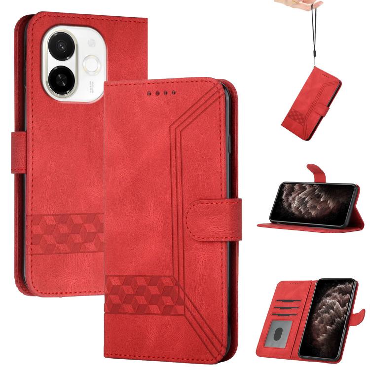 Cubic Skin Feel Flip Leather Phone Case, For Tecno Pova Curve 2 5G, For Tecno Spark Go 3 / Pop 20 4G, For Tecno Spark 50 4G, For Tecno Camon 50 Pro 4G, For Tecno Camon 50 4G, For Tecno Spark Slim, For Tecno Spark 40 4G, For Tecno Pova Curve            ...