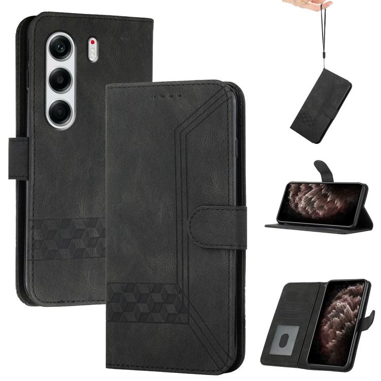 Cubic Skin Feel Flip Leather Phone Case, For Tecno Pova Curve 2 5G, For Tecno Spark Go 3 / Pop 20 4G, For Tecno Spark 50 4G, For Tecno Camon 50 Pro 4G, For Tecno Camon 50 4G, For Tecno Spark Slim, For Tecno Spark 40 4G, For Tecno Pova Curve            ...