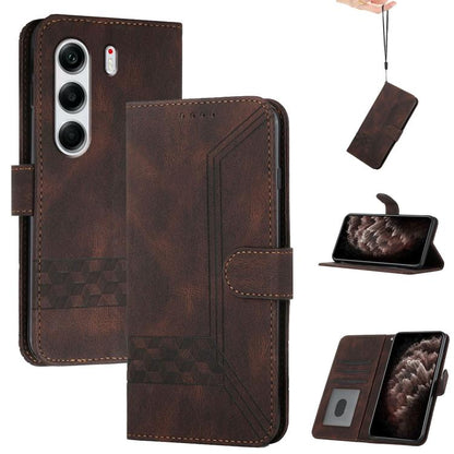 Cubic Skin Feel Flip Leather Phone Case, For Tecno Pova Curve 2 5G, For Tecno Spark Go 3 / Pop 20 4G, For Tecno Spark 50 4G, For Tecno Camon 50 Pro 4G, For Tecno Camon 50 4G, For Tecno Spark Slim, For Tecno Spark 40 4G, For Tecno Pova Curve            ...