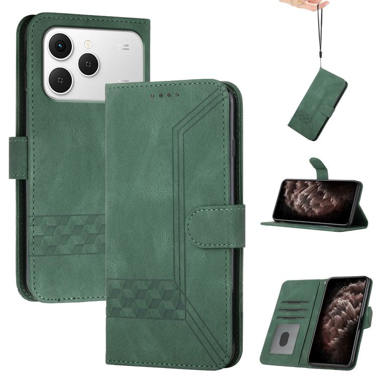 Cubic Skin Feel Flip Leather Phone Case, For Tecno Pova Curve 2 5G, For Tecno Spark Go 3 / Pop 20 4G, For Tecno Spark 50 4G, For Tecno Camon 50 Pro 4G, For Tecno Camon 50 4G, For Tecno Spark Slim, For Tecno Spark 40 4G, For Tecno Pova Curve            ...