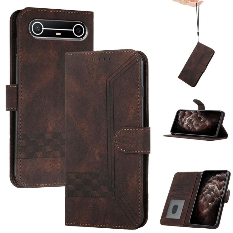 Cubic Skin Feel Flip Leather Phone Case, For Tecno Pova Curve 2 5G, For Tecno Spark Go 3 / Pop 20 4G, For Tecno Spark 50 4G, For Tecno Camon 50 Pro 4G, For Tecno Camon 50 4G, For Tecno Spark Slim, For Tecno Spark 40 4G, For Tecno Pova Curve            ...