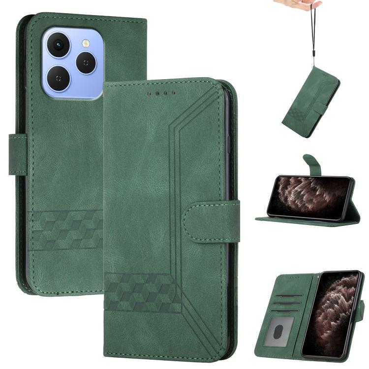 Cubic Skin Feel Flip Leather Phone Case, For Tecno Pova Curve 2 5G, For Tecno Spark Go 3 / Pop 20 4G, For Tecno Spark 50 4G, For Tecno Camon 50 Pro 4G, For Tecno Camon 50 4G, For Tecno Spark Slim, For Tecno Spark 40 4G, For Tecno Pova Curve            ...