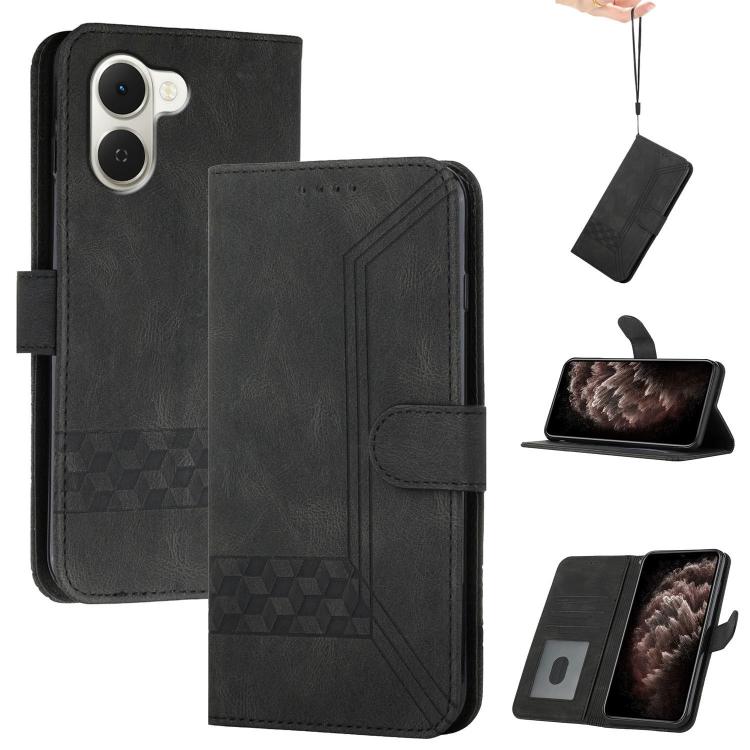 Cubic Skin Feel Flip Leather Phone Case, For Tecno Pova Curve 2 5G, For Tecno Spark Go 3 / Pop 20 4G, For Tecno Spark 50 4G, For Tecno Camon 50 Pro 4G, For Tecno Camon 50 4G, For Tecno Spark Slim, For Tecno Spark 40 4G, For Tecno Pova Curve            ...