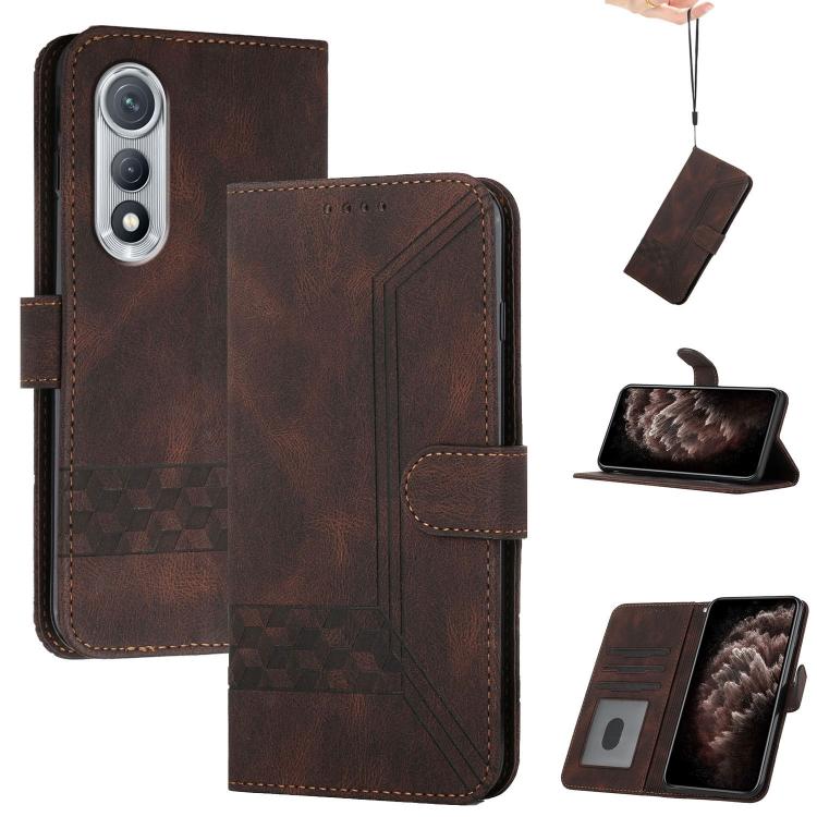 Cubic Skin Feel Flip Leather Phone Case, For Tecno Pova Curve 2 5G, For Tecno Spark Go 3 / Pop 20 4G, For Tecno Spark 50 4G, For Tecno Camon 50 Pro 4G, For Tecno Camon 50 4G, For Tecno Spark Slim, For Tecno Spark 40 4G, For Tecno Pova Curve            ...